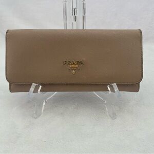 Prada Women's Tan Leather Wallet